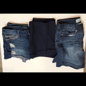 Maurices 3pc. Bundle Blue Shorts sz 7/8